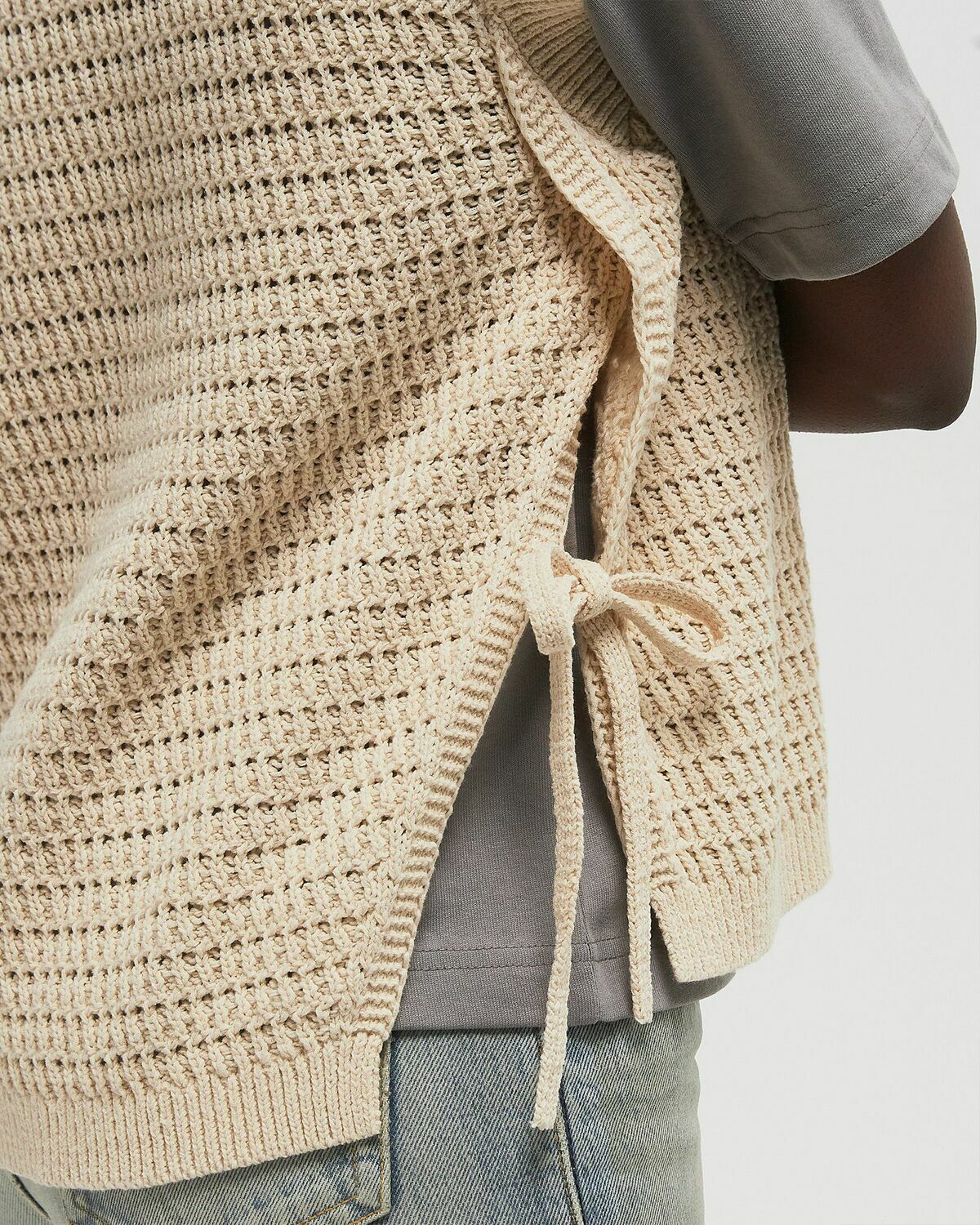 ØLÅF OPEN KNIT VEST White Women