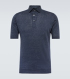 Thom Sweeney - Linen and cotton polo shirt