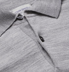 John Smedley - Payton Slim-Fit Wool Polo Shirt - Gray
