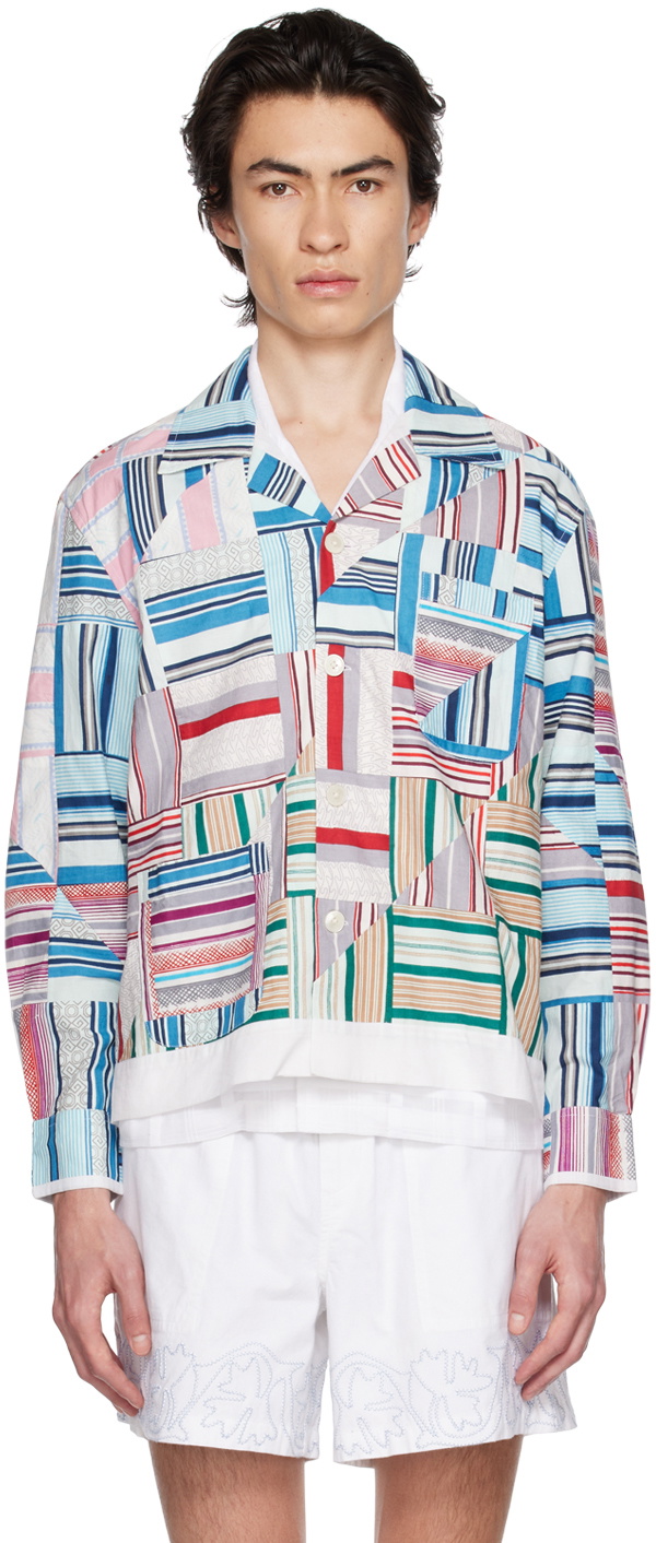 Bode Multicolor Patchwork Shirt Bode