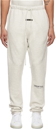 Essentials Off-White Fleece Lounge Pants