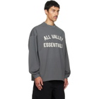 Fear of God ESSENTIALS Gray Merch Long Sleeve T-shirt