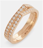 Repossi - Antifer rose gold ring with diamonds