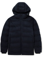 Loro Piana - Quilted Storm System Cashmere Hooded Down Jacket - Blue