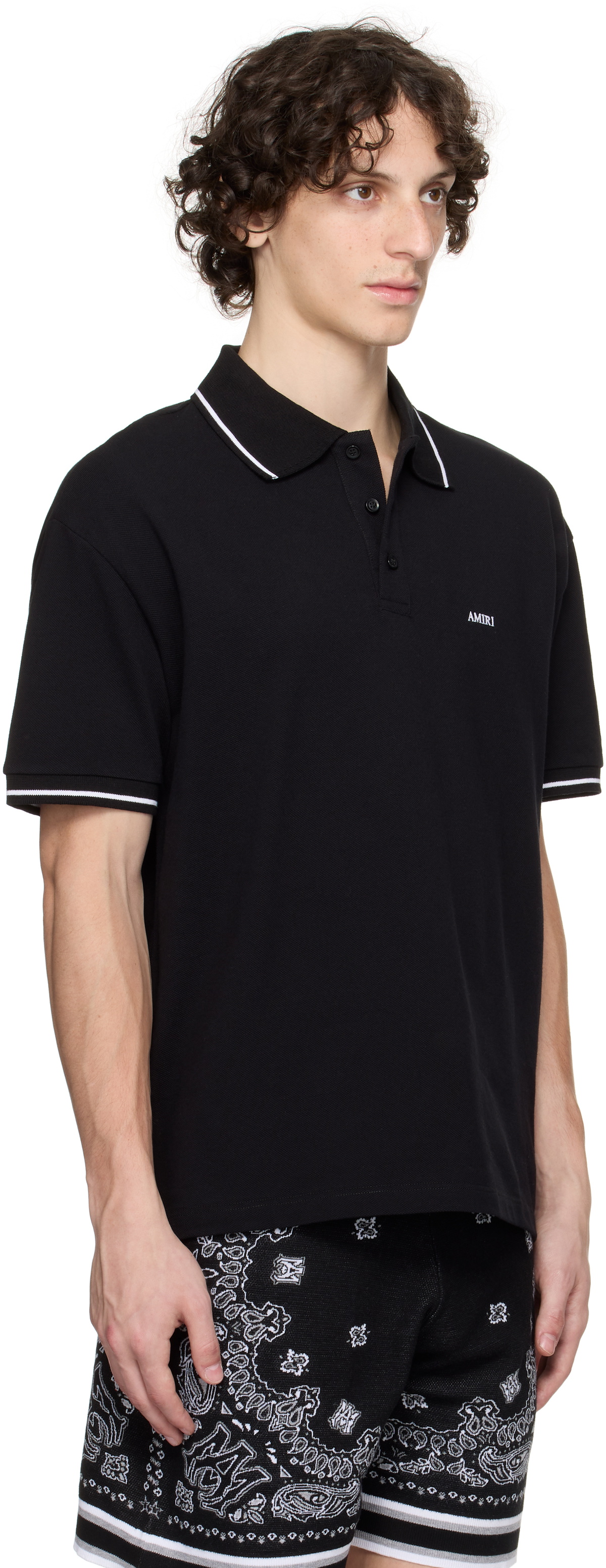AMIRI Black 'AMIRI' Polo
