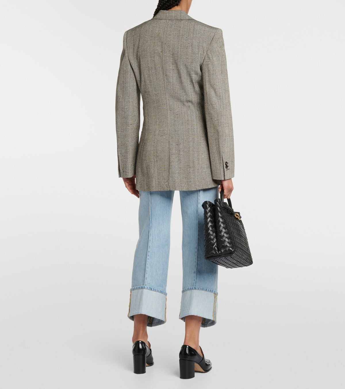 Bottega Veneta Single-breasted mélange blazer Bottega Veneta