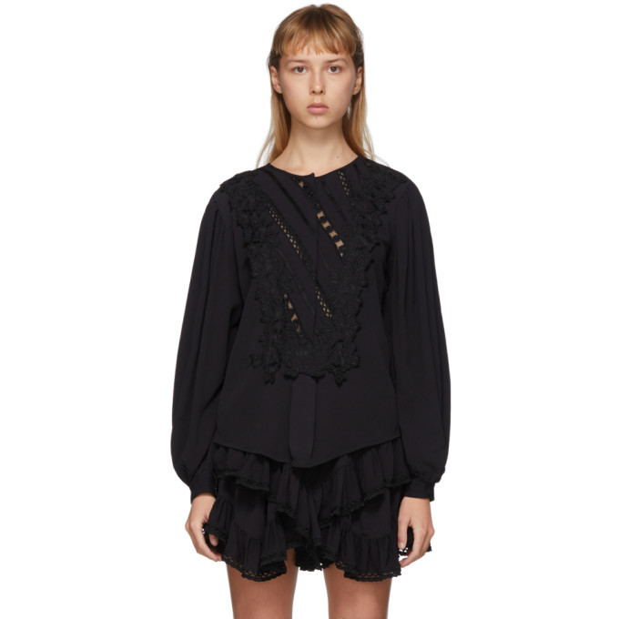 Isabel Marant Black Londrina Blouse Isabel Marant