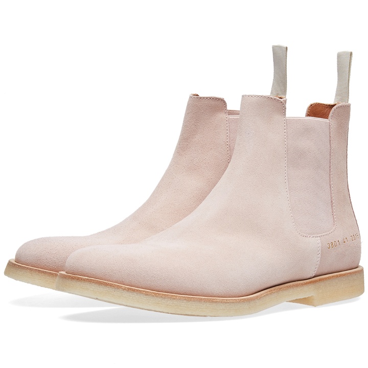 Photo: Woman by Common Projects Chelsea Boot Suede