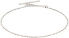 AMI Paris Silver Ami de Cœur Chain Bracelet