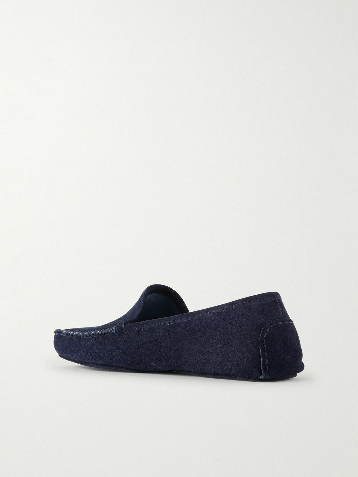 Thom Sweeney - Cashmere-Lined Suede Slippers - Blue