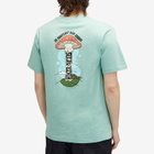 Hikerdelic Men's Mountain High T-Shirt in Jade Green
