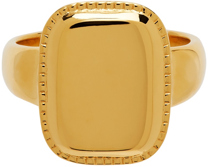 Photo: Dear Letterman SSENSE Exclusive Gold 'The Jari' Ring