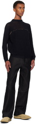 Isa Boulder SSENSE Exclusive Black Boat Float Sweater