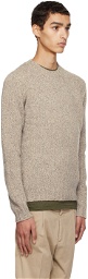 ASPESI Gray Crewneck Sweater