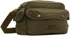 A.P.C. Khaki Récupération 2.0 Bag