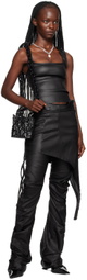 Ottolinger Black Dirndl Faux-Leather Tank Top