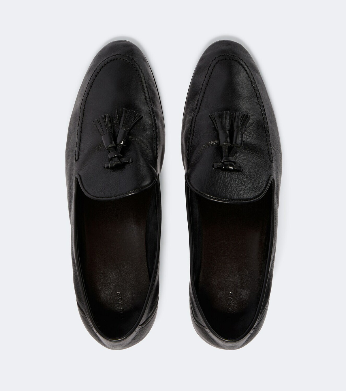 The Row Caden leather loafers