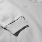 Adidas Men's Basketball Back Logo Crew Sweat in Metal Grey