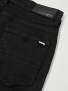 AMIRI - Thrasher Plus Skinny-Fit Distressed Stretch-Denim Jeans - Black