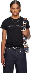 Still Kelly Black Tiny Fit Logo T-Shirt