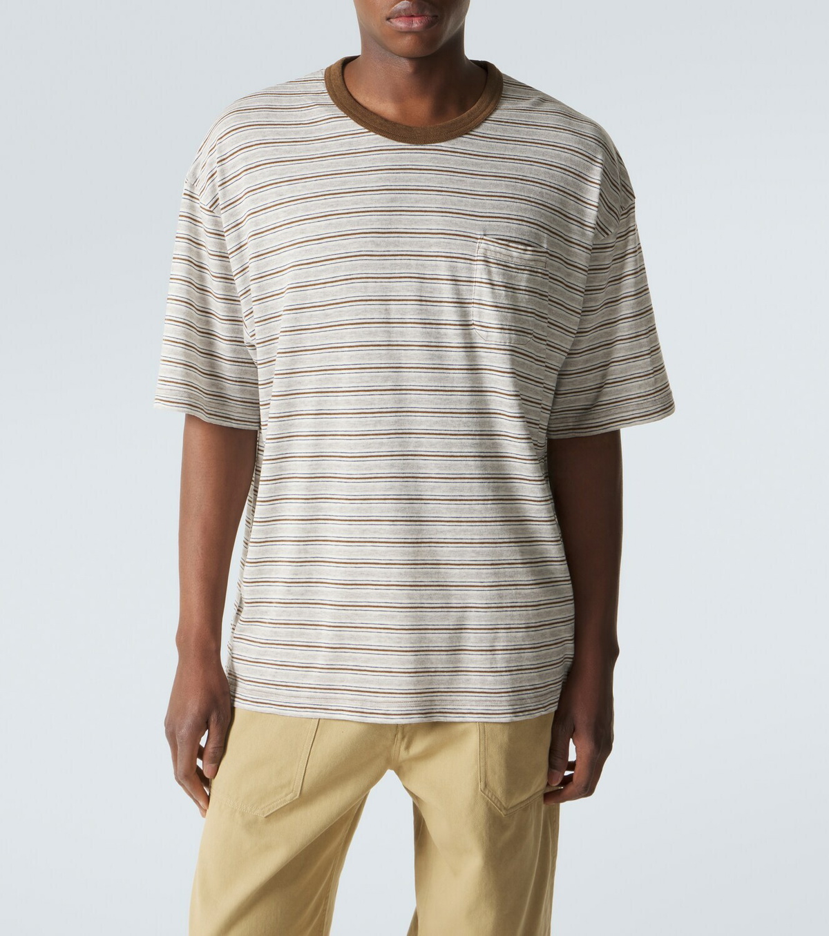 Visvim Mondo Border wool and cotton T-shirt