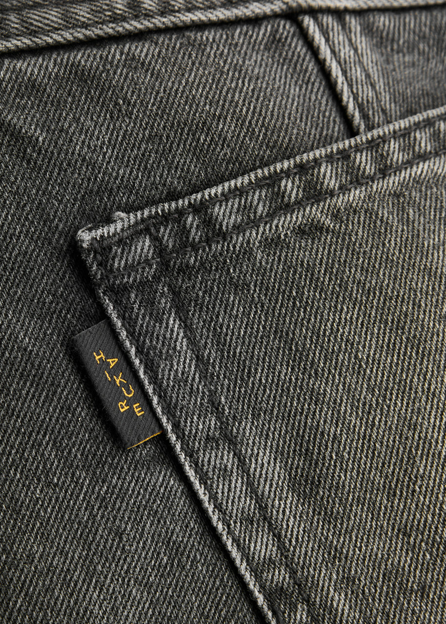 Haikure Margaux Denim Mini Skirt Black