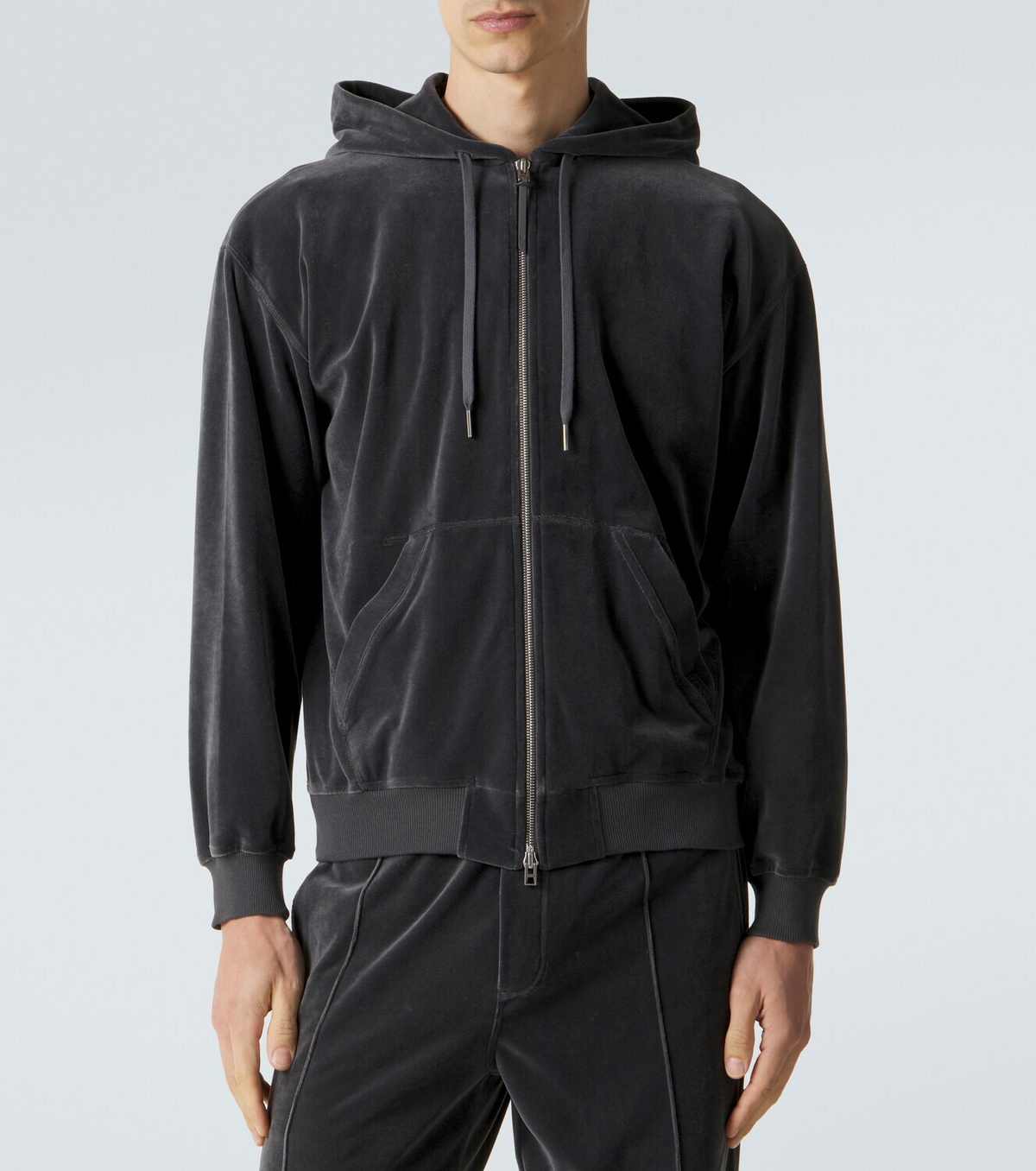 Tom Ford Velvet zip-up hoodie