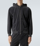 Tom Ford Velvet zip-up hoodie