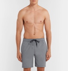 Onia - Mid-Length Gingham Swim Shorts - Men - Navy