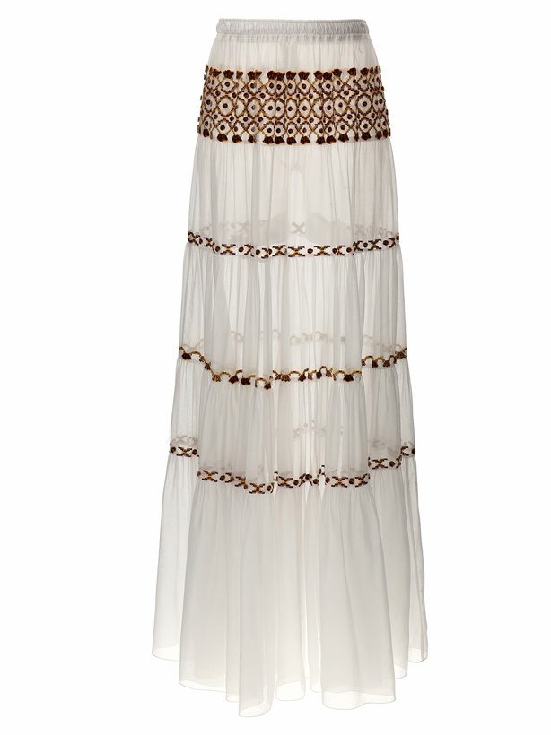Photo: Ermanno Scervino Long Embroidery Skirt