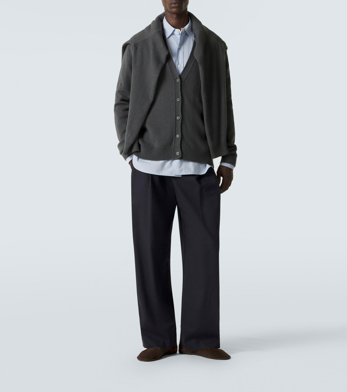 The Row Dine cashmere and linen cardigan