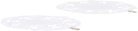 Gohar World White Lace & Bean Coaster Set
