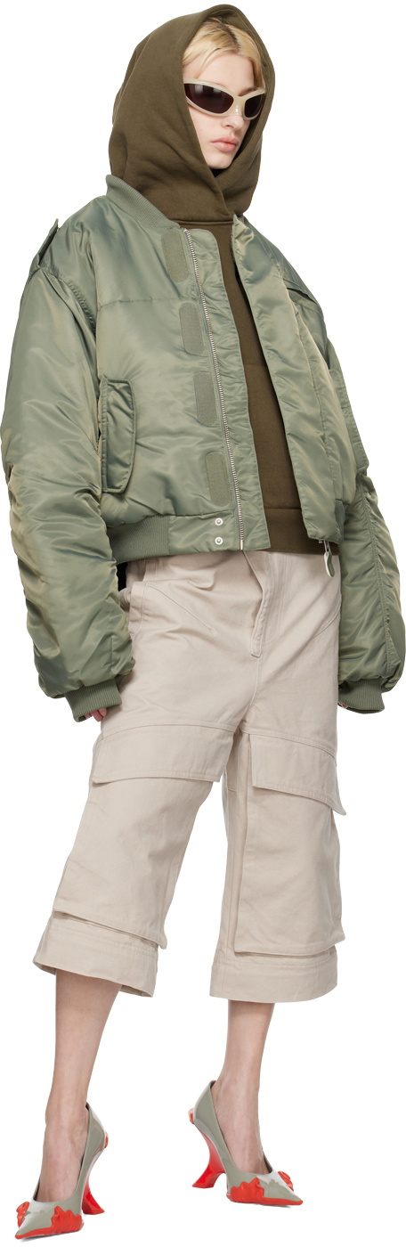 Entire Studios SSENSE Exclusive Khaki A-2 Bomber Jacket