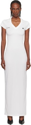 Courrèges White Sports Polo Maxi Dress