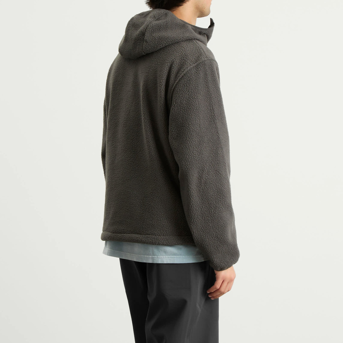 Hiking Patrol Men's Waypoint Fleece Pullover in Charcoal Black