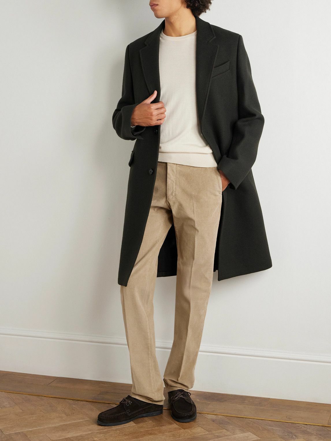 Incotex - Straight-Leg Cotton-Blend Corduroy Trousers - Neutrals