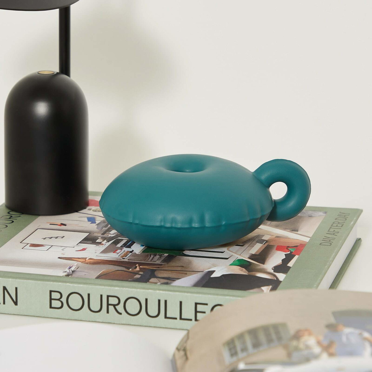Home Studyo Candy Candle Holder in Teal 