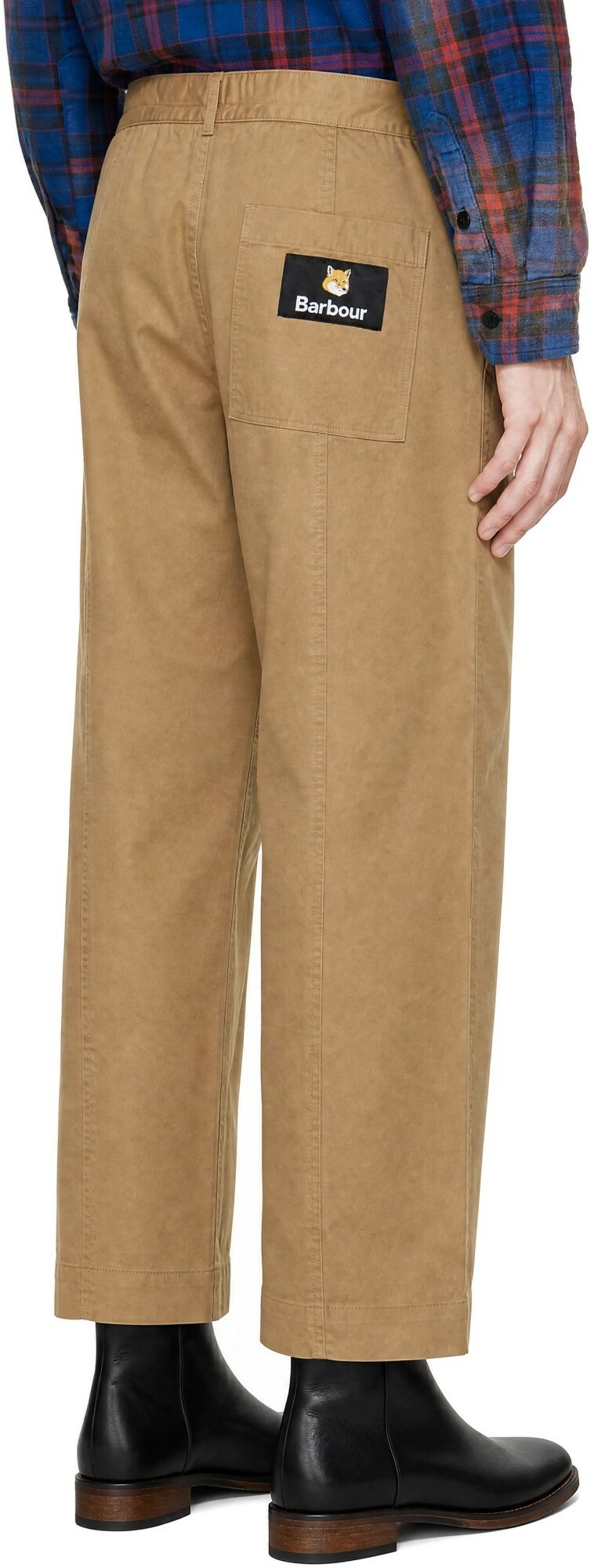 Barbour Tan Maison Kitsuné Edition Cotton Cargo Pants