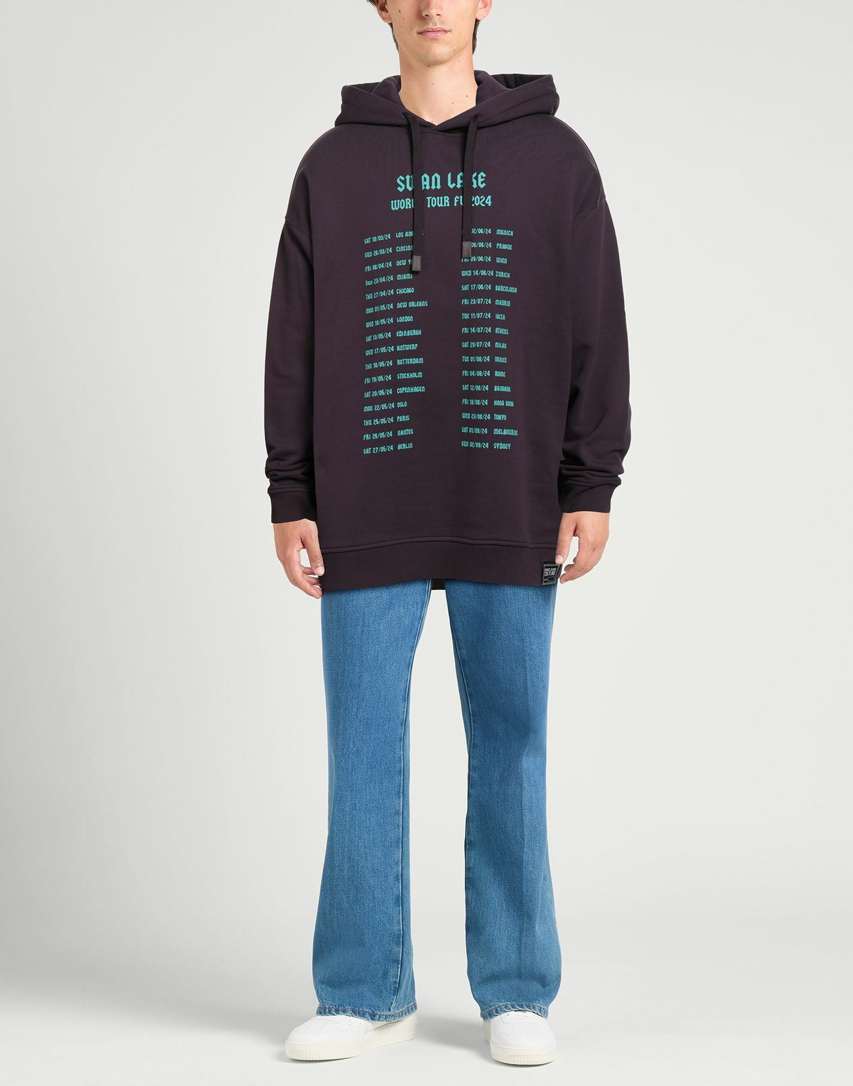 Versace Jeans Couture Mens Sweatshirt Plum