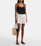 Ulla Johnson Isla crochet-trimmed cotton shorts