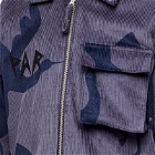 By Parra Men's Clipped Wings Corduroy Jacket in Greyish Blue
