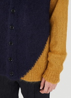 Colour Block Cardigan in Dark Blue