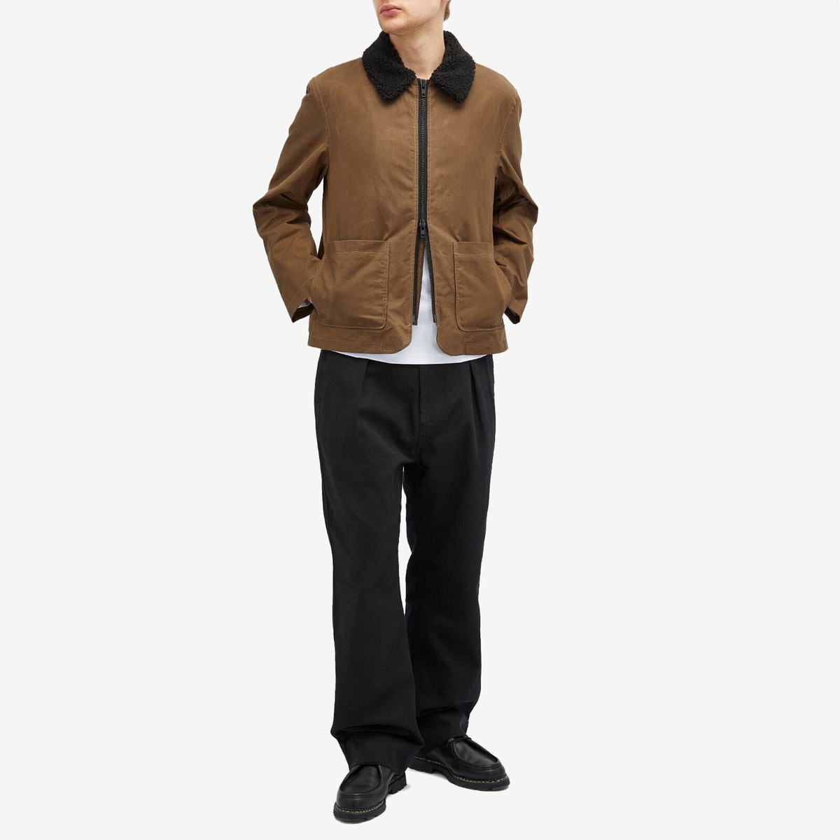 Oliver Spencer Men's Lambeth Field Jacket in Khaki Ripstop Oliver