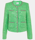 Self-Portrait Sequined bouclé jacket