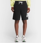 Nike - Sportswear Logo-Print Loopback Cotton-Blend Jersey Shorts - Black