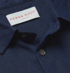 DEREK ROSE - Monaco Linen Shirt - Blue