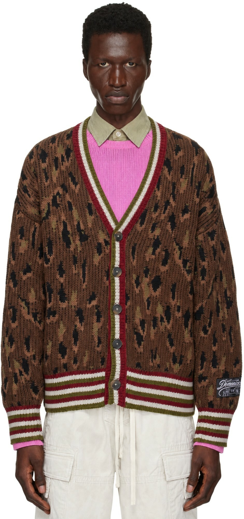 PDF Brown Knit Cardigan