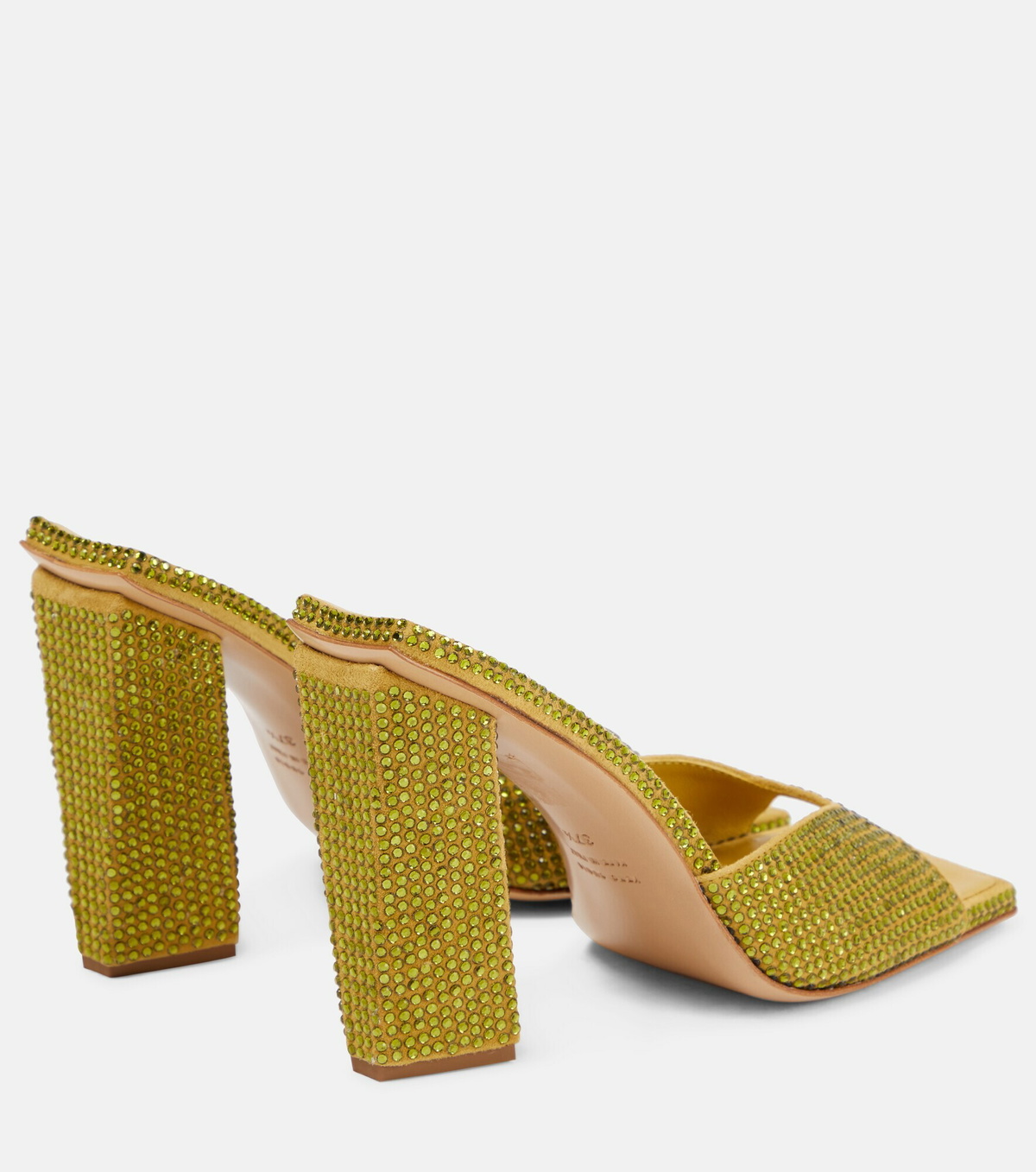 Gia rhw rosie 14 embellished suede mules