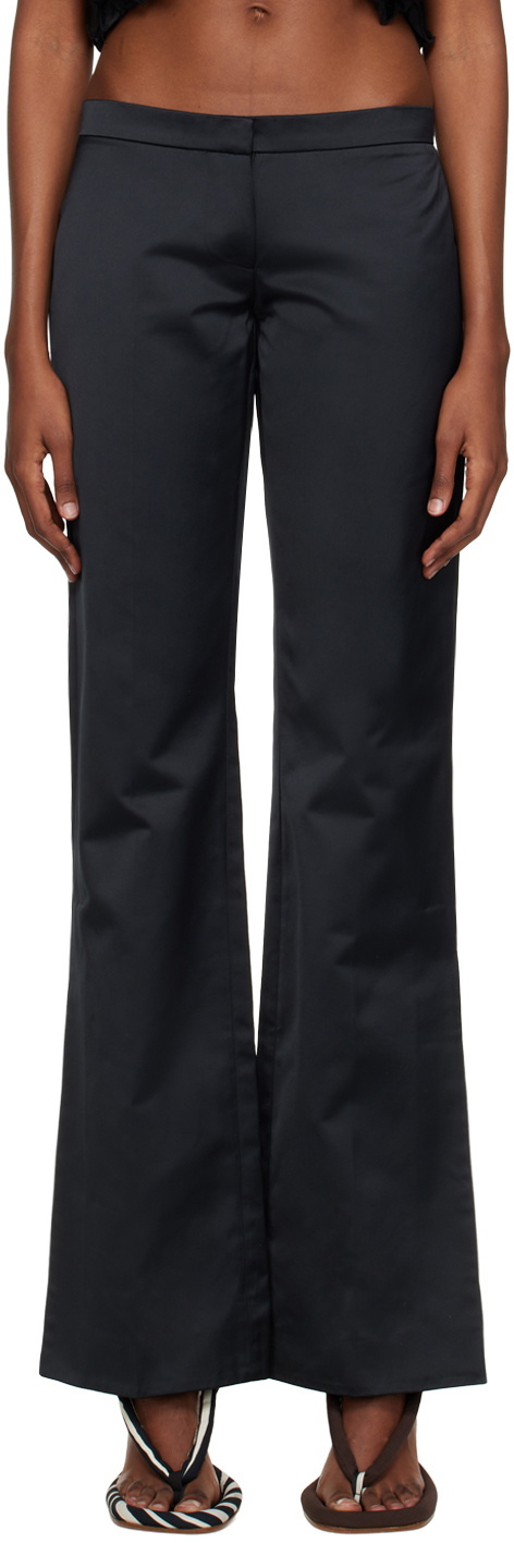 Feben Black Vented Trousers