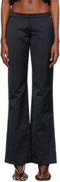 Feben Black Vented Trousers